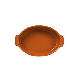 Forma Oval Assar e Servir P Laranja