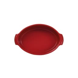 Forma Oval Assar e Servir P Vermelha