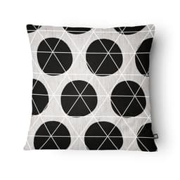 Almofada Balls 43x43 Off White e Preta