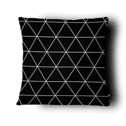 Almofada Grid Preta 50x50cm