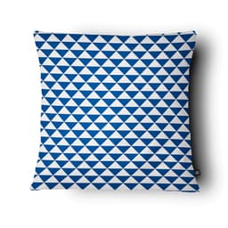 Almofada Triangle 43x43 Azul e Branca