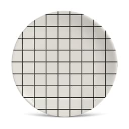 Prato Raso Haus Branco e Preto 3x27x27 cm