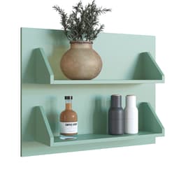 Painel One 2 Prateleiras Verde Bellagio