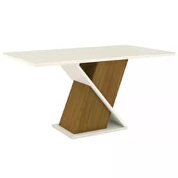 Mesa Solus Nature/Off White - Móveis Henn