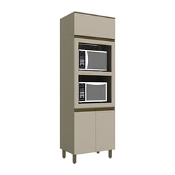 Paneleiro Évelin 3 Portas Duna e Cristal