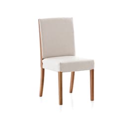Cadeira Aster Linho Creme e Amêndoa