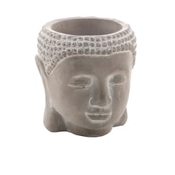 Cachepot Decorativo Buddha Cinza 10,5 cm