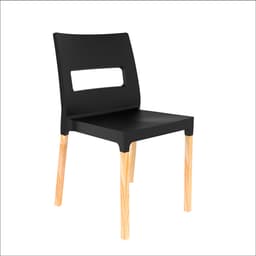 Cadeira Vezo Wood Preta