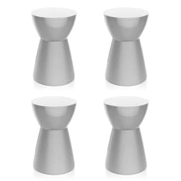 Conjunto com 4 Bancos Sili Branco