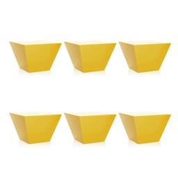 Conjunto com 6 Bancos Neo Amarelo