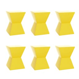 Conjunto com 6 Bancos Nitro Amarelo