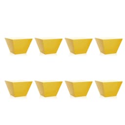 Conjunto com 8 Bancos Neo Amarelo