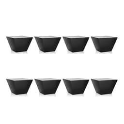 Conjunto com 8 Bancos Neo Preto