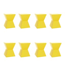 Conjunto com 8 Bancos Nitro Amarelo