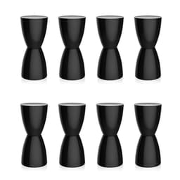 Conjunto com 8 Banquetas Bery II Preto