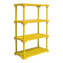 Estante CUBE com 4 Prateleiras Amarelo