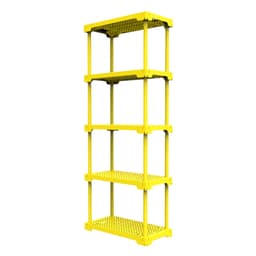 Estante Poly Com 5 Prateleiras Amarelo