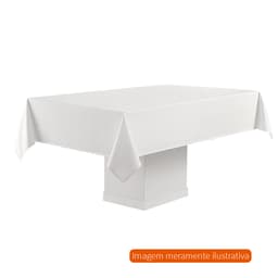 Toalha de Mesa Redonda Faenza Branca