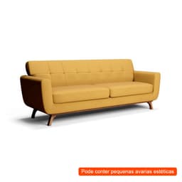 [OUTLET] Sofá 3 Lugares Pergamo Mostarda