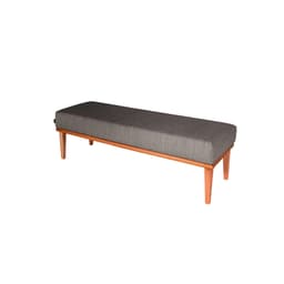 Banco 2 Lugares Grazi Cinza e Castanho 100 cm