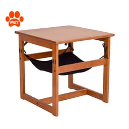 Mesa Lateral Whiskers para Pet Amêndoa