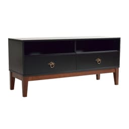 Rack Oriente Preto e Imbuia 110 cm