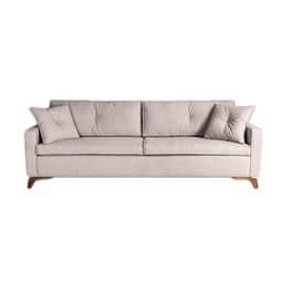 Sofá 3 Lugares Viena Linho Bege 190 cm