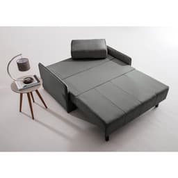 Sofá-Cama Casal 2 Lugares Isis Veludo Cinza