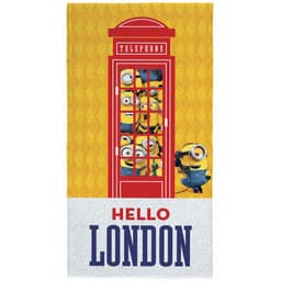 Toalha de Banho Felpuda Estampada Minions 1B