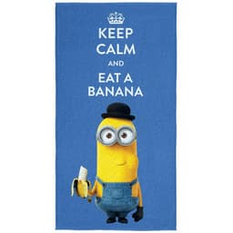 Toalha de Banho Felpuda Estampada Minions 1C