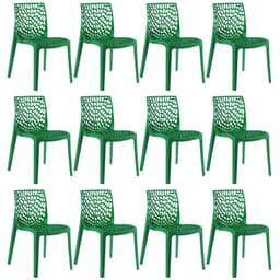 Kit 12 cadeiras Gruvyer Verde