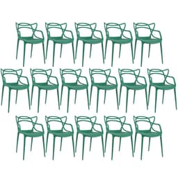 Kit 16 cadeiras Masters Allegra Verde escuro