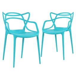 Kit 2 cadeiras Masters Allegra Azul tiffany