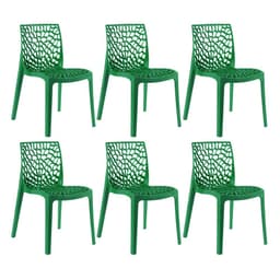Kit 6 cadeiras Gruvyer Verde
