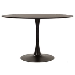 Mesa de jantar redonda Tulipa 120 cm Preto
