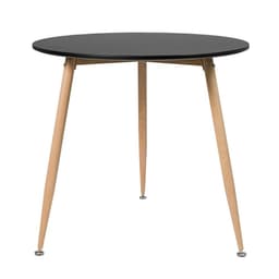 Mesa redonda Clarice 80 cm Preto
