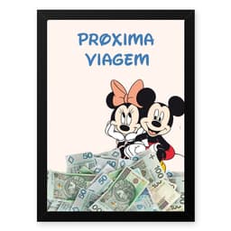Quadro 33X43 Cofre Viagem Disney 02