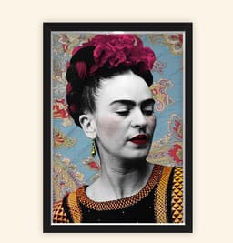 Quadro Caixa 23X33cm Frida Floral