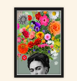 Quadro Caixa 23X33cm Frida Florida