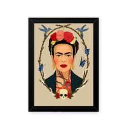 Quadro Frida Caveira 33X43cm
