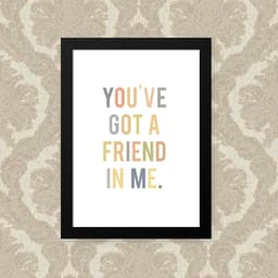 Quadro Friend 33X43cm
