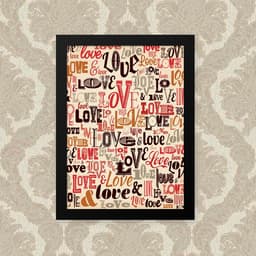 Quadro Love 33X43cm