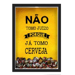 Quadro Porta Tampinhas Nerderia Juizo