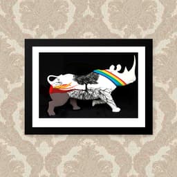 Quadro Rhino Africa 33X43cm