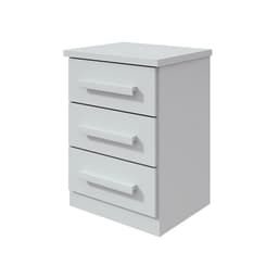 Mesa de Cabeceira Baião 3 Gavetas Branca