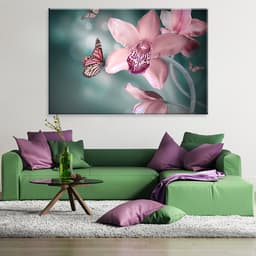Tela Decorativa em Canvas Flor Purple