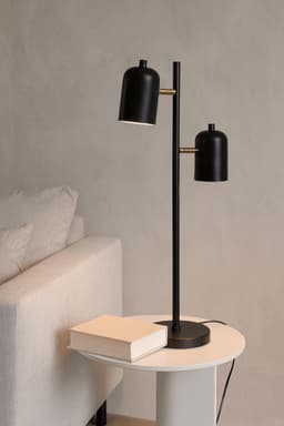 Luminária de Mesa Abajur Anne Dupla Preto