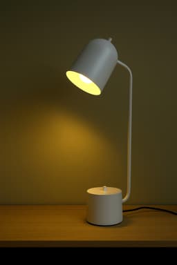 Luminária de Mesa Abajur Elis Branco