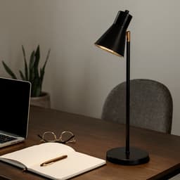 Luminária de Mesa Abajur Emma Preta