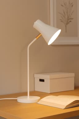 Luminária de Mesa Abajur Simpson Branca